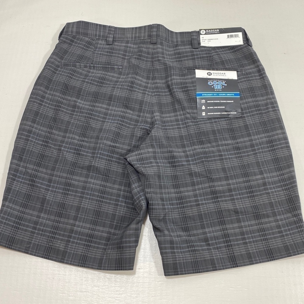 Haggar straight fit plaid shorts​​​​​​​​​​​​​​​​